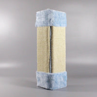 HKM-0284605 Corner Cat Scratch Board - Wall-Mounted Fluff & Sisal Toy, 48cm x 25cm, Beige, Gray, Brown & More