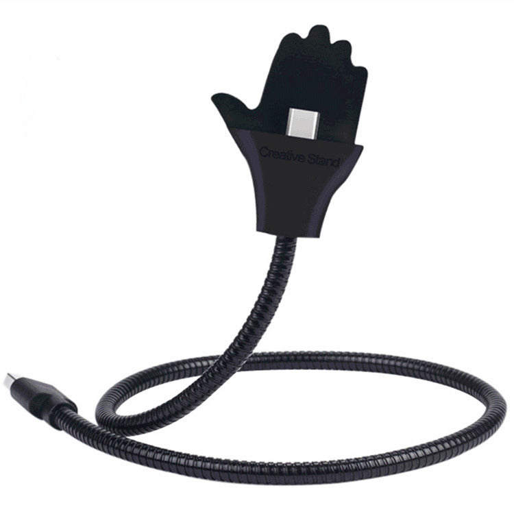 HKM-028499 Retractable 0.5m Charging Cable with Car Bracket for Apple Lightning and Micro USB Devices