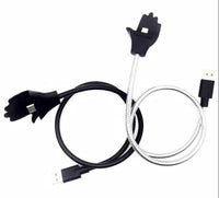 HKM-028499 Retractable 0.5m Charging Cable with Car Bracket for Apple Lightning and Micro USB Devices