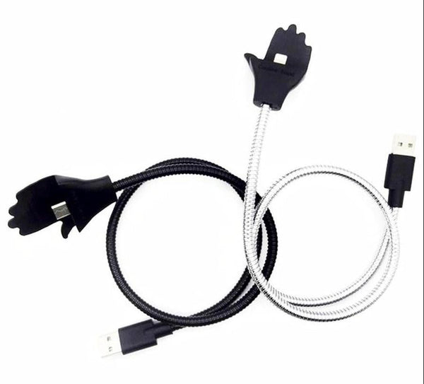 HKM-028499 Retractable 0.5m Charging Cable with Car Bracket for Apple Lightning and Micro USB Devices