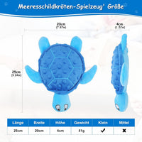 HKM-0285885 Durable Squeaky Sea Turtle Plush Toy for Small Dogs - Interactive Chew Toy for Teething and Anxiety Relief