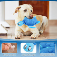 HKM-0285885 Durable Squeaky Sea Turtle Plush Toy for Small Dogs - Interactive Chew Toy for Teething and Anxiety Relief