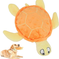 HKM-0285885 Durable Squeaky Sea Turtle Plush Toy for Small Dogs - Interactive Chew Toy for Teething and Anxiety Relief