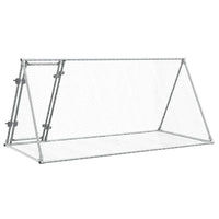 HKM-0286013 Spacious Silver Rabbit Hutch Made of Galvanized Steel for Small Animals