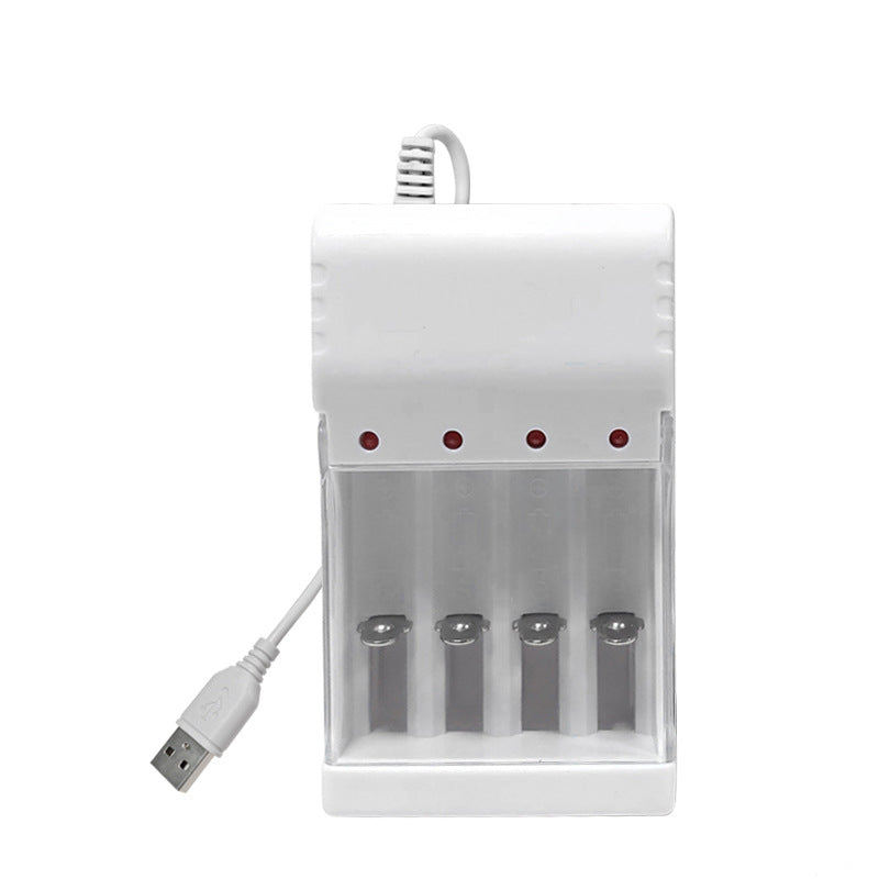 HKM-028627 USB-Powered 8-Slot Ni-MH Rechargeable Battery Charger for No. 5 & No. 7 Batteries
