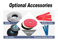 HKM-028691 Electric Mini Floor Scrubber with Hand Push Feature for Efficient Tile Cleaning