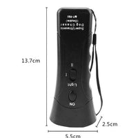 HKM-0287677 Ultrasonic Dog Training Flashlight with Dog Chaser and Night Light Function