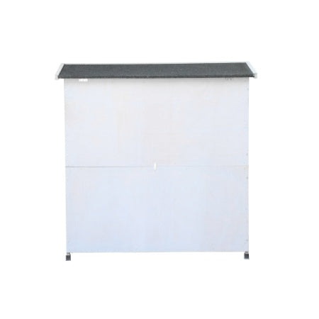 HKM-0288061 Spacious 2-Story Rabbit Hutch with Removable No-Leak Trays and Non-Slip Ramp for Small Animals