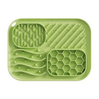 HKM-0288189 Square Silicone Slow Feeder Bowl with Suction Cup for Dogs - Four Colors Available