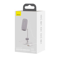 HKM-028819 Adjustable Wireless Charger and Desktop Stand for Phones and Tablets - Silver/Rose Gold