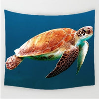 HKM-028819 Turtle Design Polyester European Tapestry for Home Décor