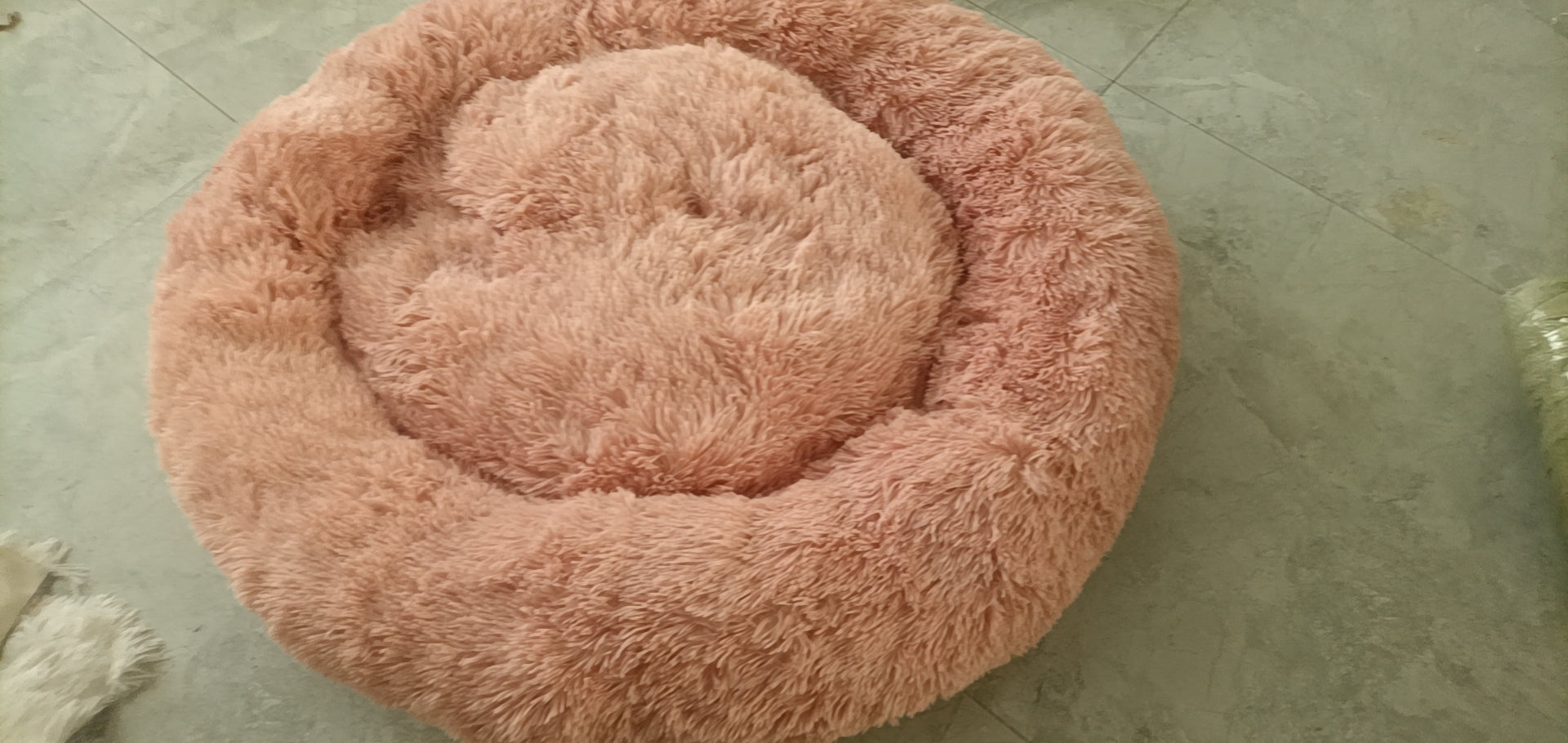 HKM-0288445 Plush Round Dog Bed Winter Mat - Cozy Nest in Various Sizes and Colors