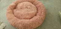 HKM-0288445 Plush Round Dog Bed Winter Mat - Cozy Nest in Various Sizes and Colors