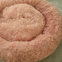 HKM-0288445 Plush Round Dog Bed Winter Mat - Cozy Nest in Various Sizes and Colors