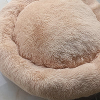 HKM-0288445 Plush Round Dog Bed Winter Mat - Cozy Nest in Various Sizes and Colors