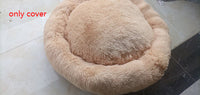 HKM-0288445 Plush Round Dog Bed Winter Mat - Cozy Nest in Various Sizes and Colors