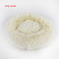 HKM-0288445 Plush Round Dog Bed Winter Mat - Cozy Nest in Various Sizes and Colors