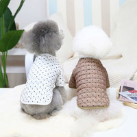 HKM-0288829 Cotton Two-Leg Dog Vest Coat with Polar Fleece Lining for Cold Weather