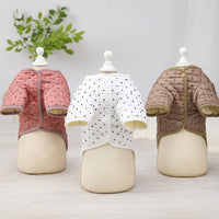 HKM-0288829 Cotton Two-Leg Dog Vest Coat with Polar Fleece Lining for Cold Weather