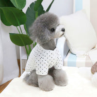 HKM-0288829 Cotton Two-Leg Dog Vest Coat with Polar Fleece Lining for Cold Weather