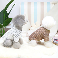 HKM-0288829 Cotton Two-Leg Dog Vest Coat with Polar Fleece Lining for Cold Weather