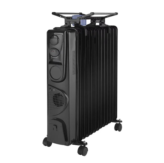 HKM-028883 Electric Oil-Filled Radiator Heater 400W-2500W for Modern Home Use in Bathroom