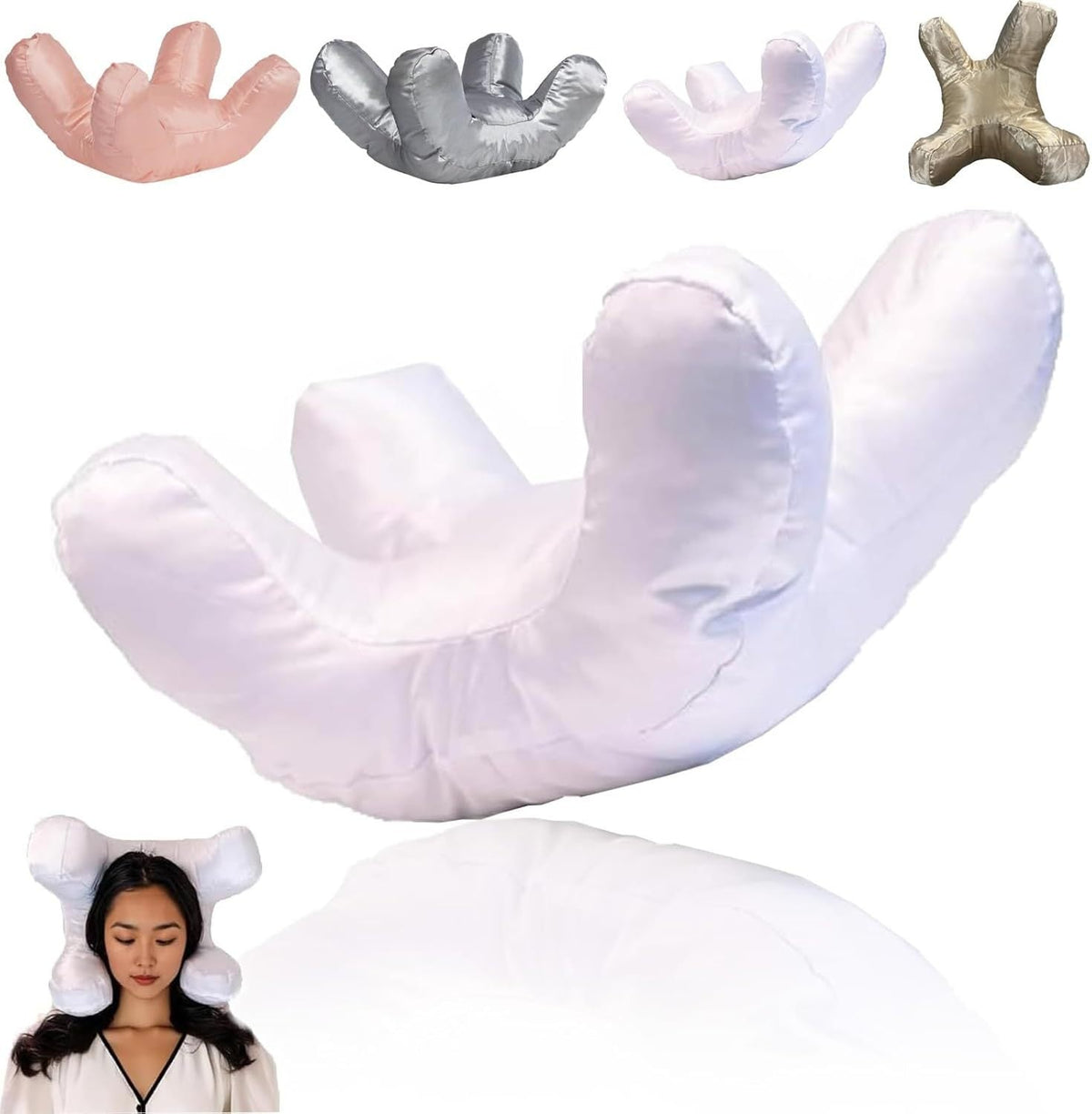HKM-028947 Face Down Massage Pillow for Side Sleepers - Anti-Wrinkle Beauty Pillow, Perfect for Comfort and Support