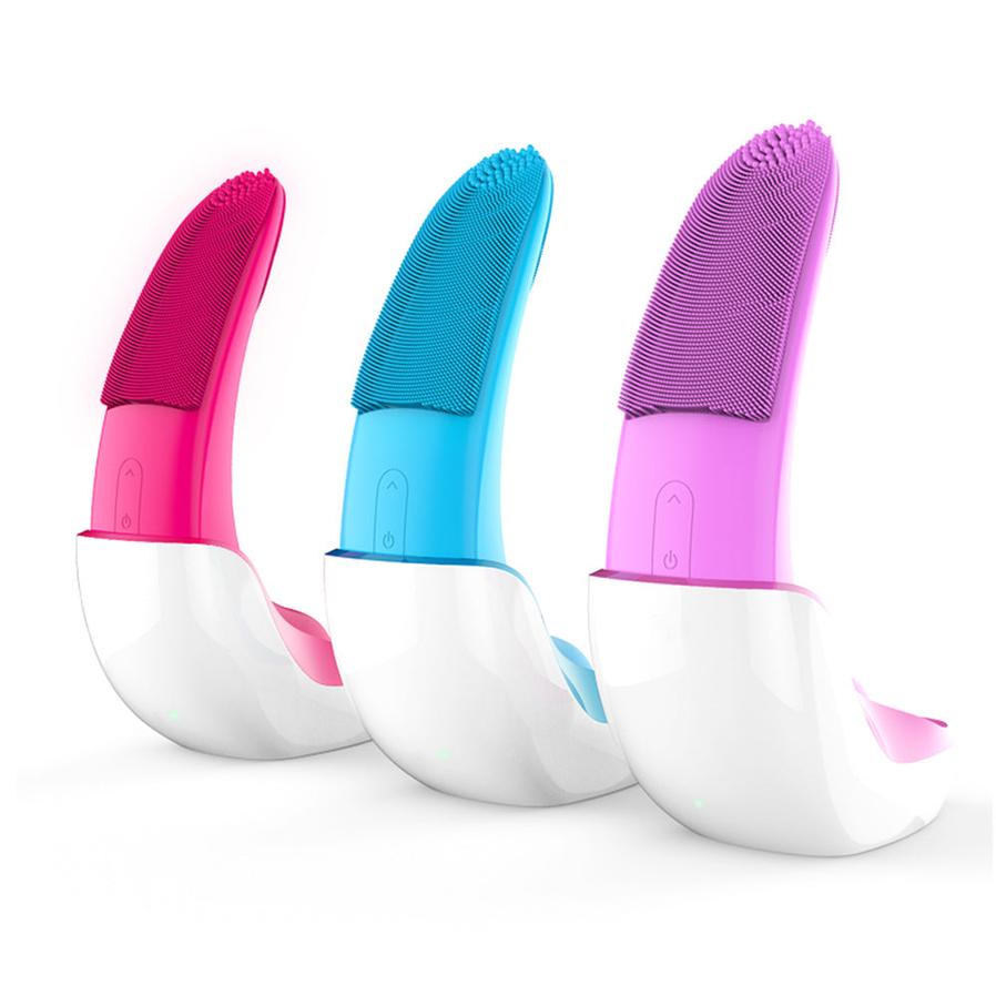 HKM-029011 Electric Silicone Face Washer - ABS Material, 3.7V, 2.5W, Compact Size for Effective Cleansing