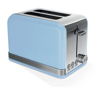 HKM-029011 Stainless Steel 2-Slice Automatic Pop-Up Toaster with Plated Trim