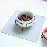 HKM-0290365 Waterproof and Oil-Proof Silicone Pet Placemat for Bowl Protection, Available in Small and Large Sizes