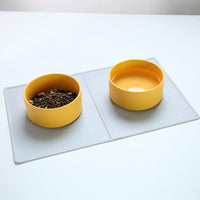 HKM-0290365 Waterproof and Oil-Proof Silicone Pet Placemat for Bowl Protection, Available in Small and Large Sizes