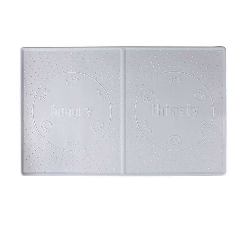 HKM-0290365 Waterproof and Oil-Proof Silicone Pet Placemat for Bowl Protection, Available in Small and Large Sizes