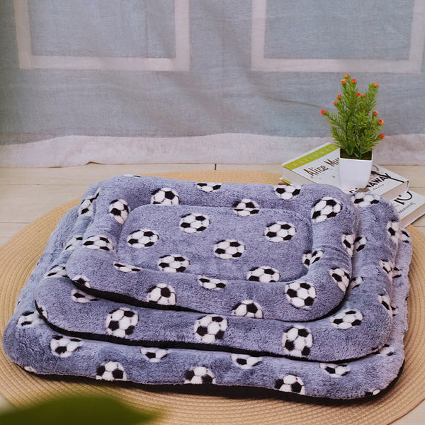 HKM-029075 Double Layer Flannel Pet Mattress with Non-slip Base - Warm and Comfortable Dog Bed