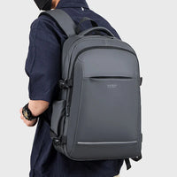 HKM-029331 Lightweight Waterproof Laptop Backpack with Double-Headed Zipper and Water-Resistant Design