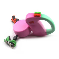 HKM-0293949 Double Headed Pet Leash with Adjustable Length and Durable Polyester Material
