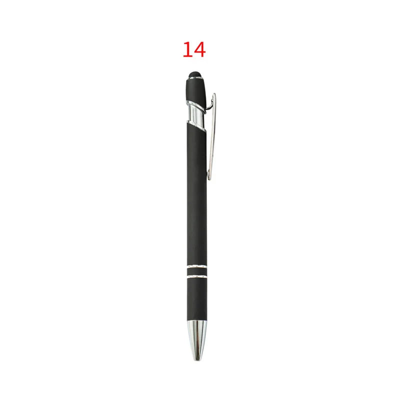 HKM-029395 Custom Multi-Coloured Metal Ballpoint Pen with Stylus for Office and School Use