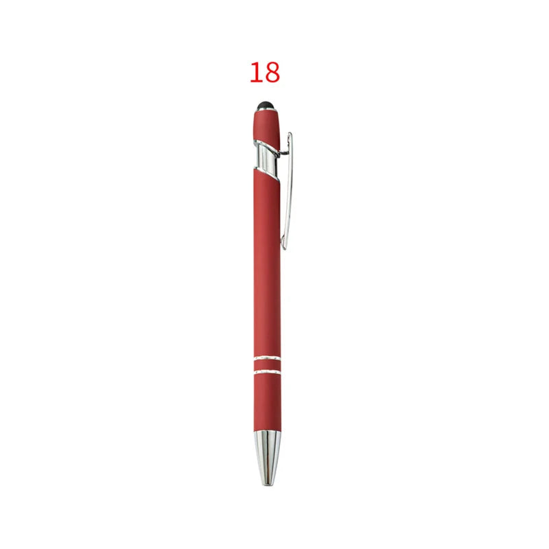 HKM-029395 Custom Multi-Coloured Metal Ballpoint Pen with Stylus for Office and School Use
