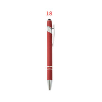 HKM-029395 Custom Multi-Coloured Metal Ballpoint Pen with Stylus for Office and School Use