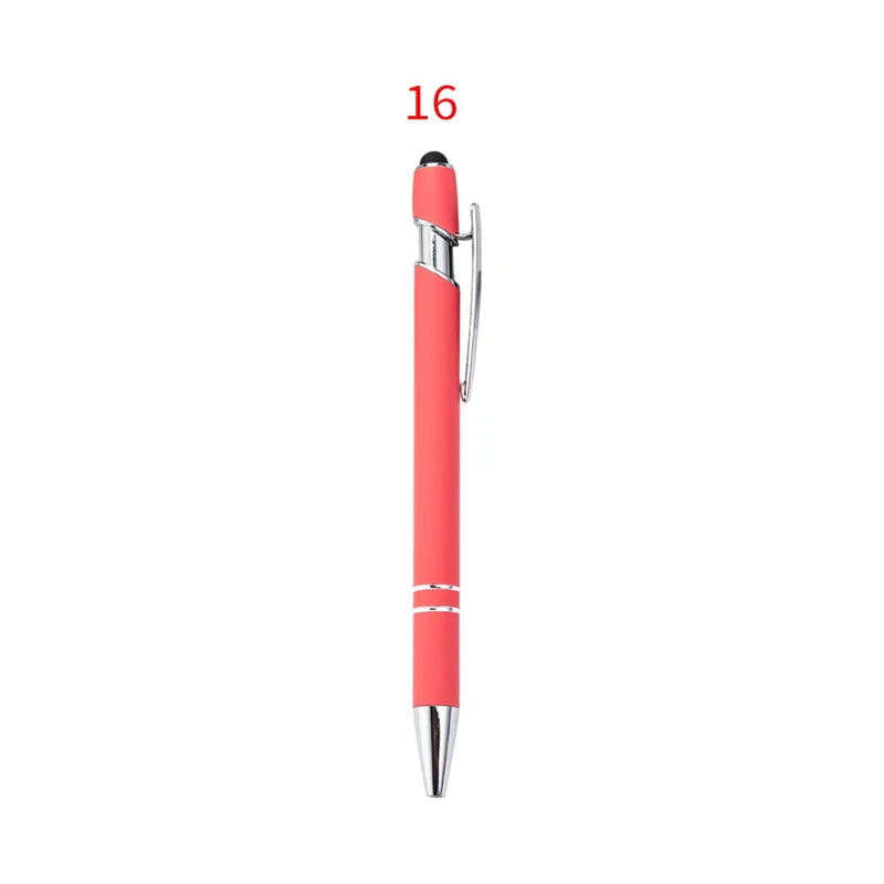 HKM-029395 Custom Multi-Coloured Metal Ballpoint Pen with Stylus for Office and School Use