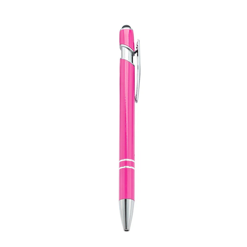 HKM-029395 Custom Multi-Coloured Metal Ballpoint Pen with Stylus for Office and School Use