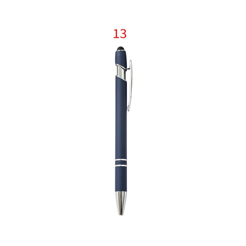 HKM-029395 Custom Multi-Coloured Metal Ballpoint Pen with Stylus for Office and School Use