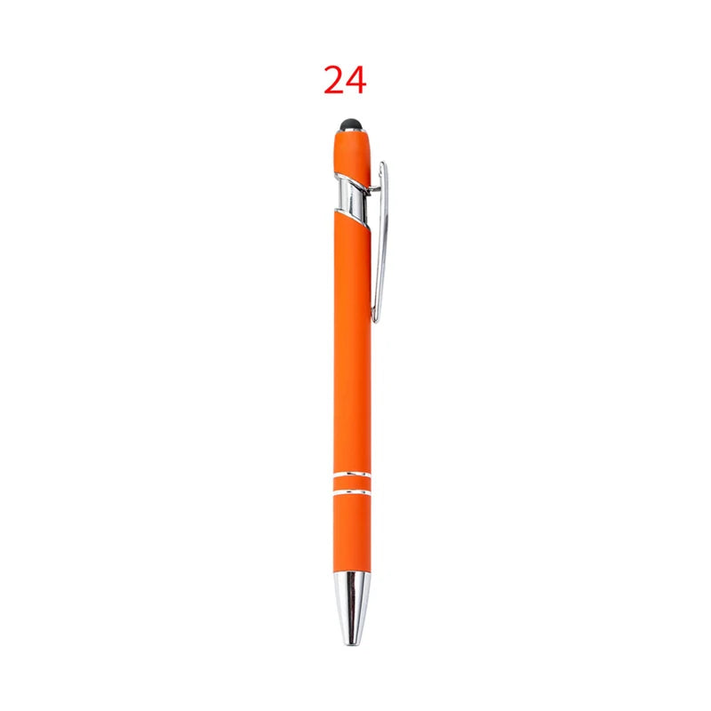 HKM-029395 Custom Multi-Coloured Metal Ballpoint Pen with Stylus for Office and School Use