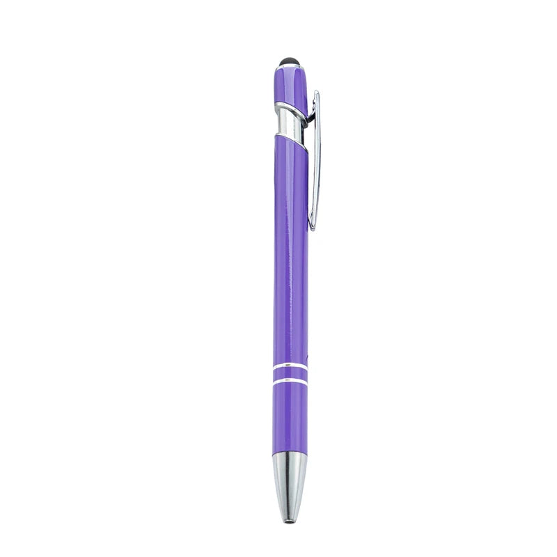 HKM-029395 Custom Multi-Coloured Metal Ballpoint Pen with Stylus for Office and School Use