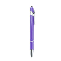 HKM-029395 Custom Multi-Coloured Metal Ballpoint Pen with Stylus for Office and School Use