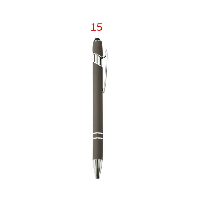 HKM-029395 Custom Multi-Coloured Metal Ballpoint Pen with Stylus for Office and School Use