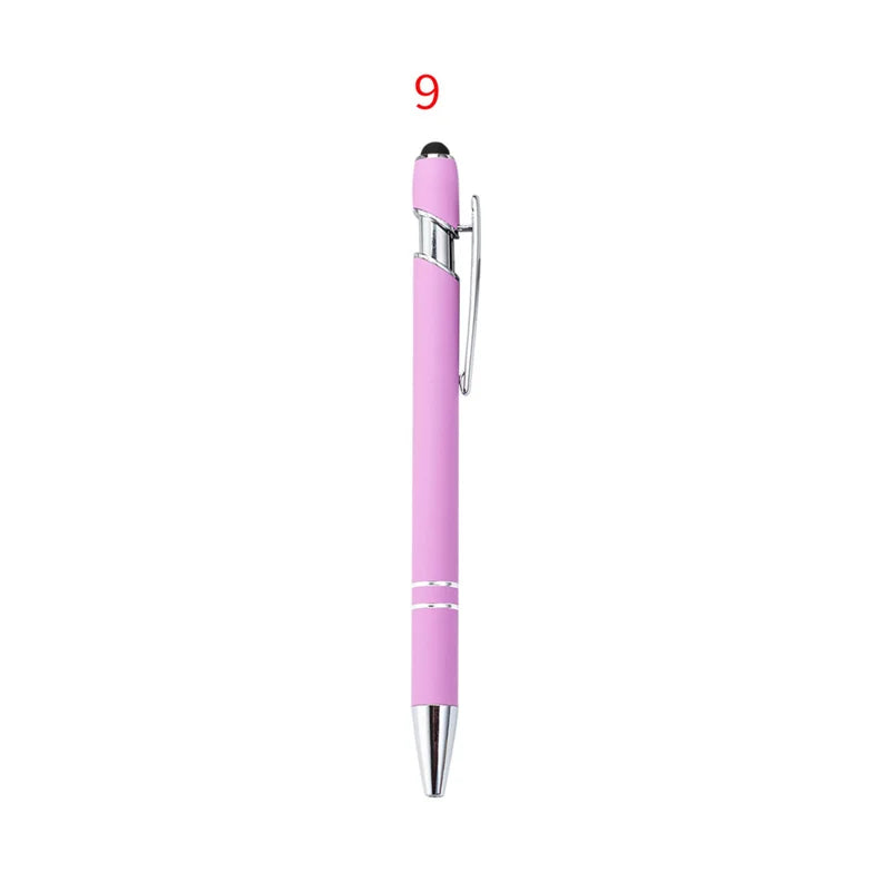 HKM-029395 Custom Multi-Coloured Metal Ballpoint Pen with Stylus for Office and School Use
