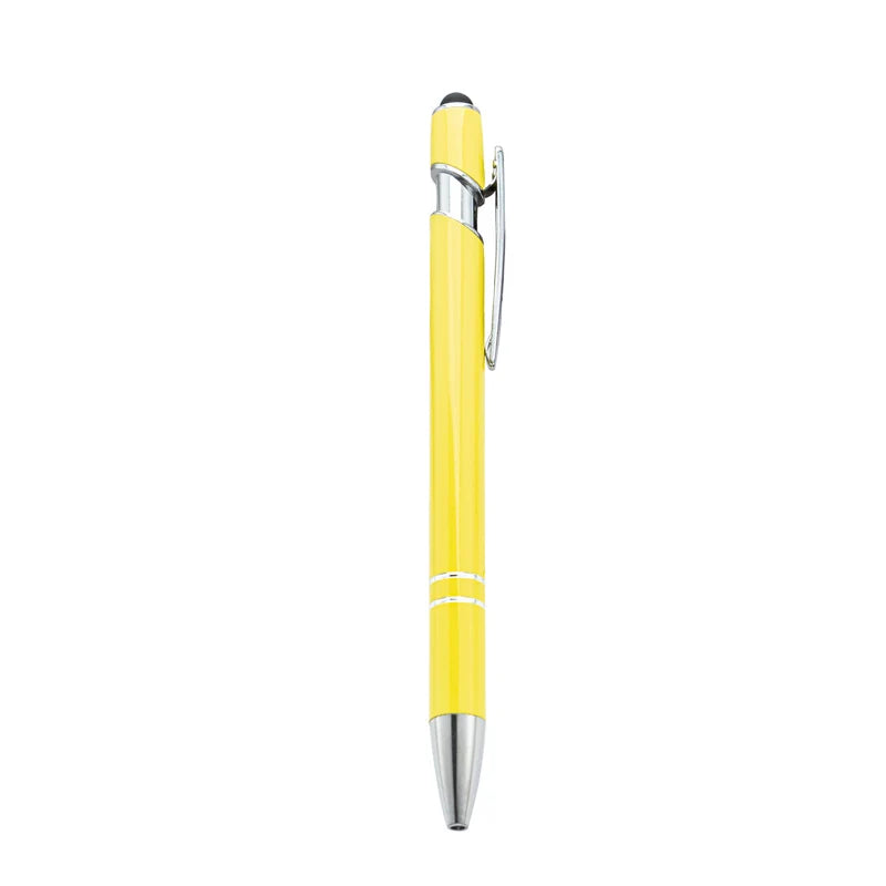 HKM-029395 Custom Multi-Coloured Metal Ballpoint Pen with Stylus for Office and School Use