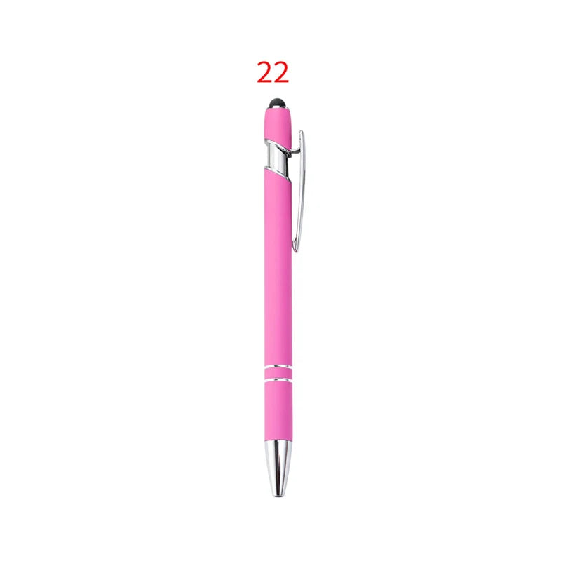 HKM-029395 Custom Multi-Coloured Metal Ballpoint Pen with Stylus for Office and School Use
