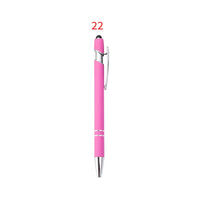 HKM-029395 Custom Multi-Coloured Metal Ballpoint Pen with Stylus for Office and School Use