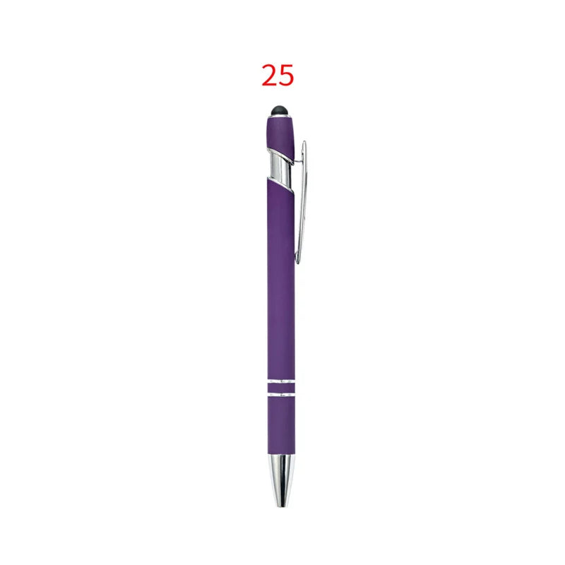 HKM-029395 Custom Multi-Coloured Metal Ballpoint Pen with Stylus for Office and School Use